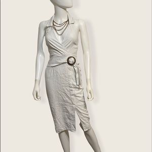 Nicolas Halter white pencil dress